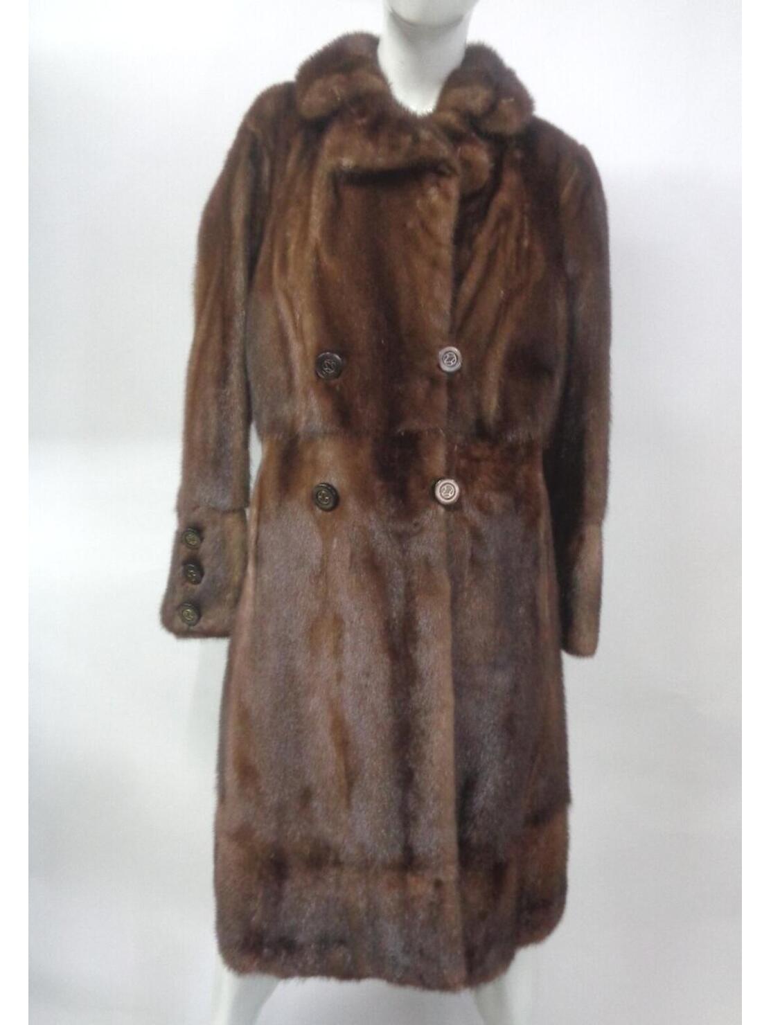 Excellent Canadian Demi Buff Fur Coat Jacket Women Woman Size 2-4 Petite